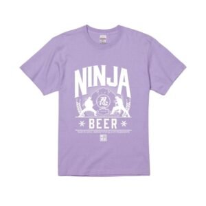NINJA BEER Series T-Shirt – Light Purple (Size M)