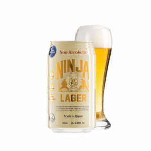 Ninja Lager Non Alcoholic Beer Can (350ml x 24 Cans)